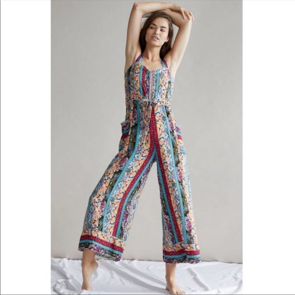 Anthropologie Calais Jumpsuit L